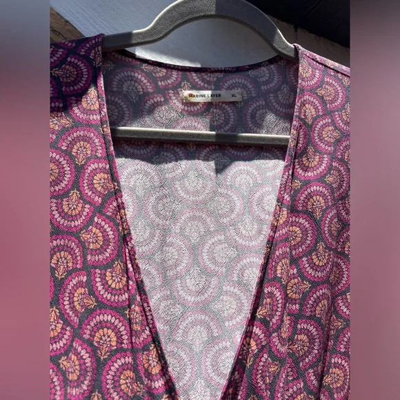 Wrap dress. Fall colors. Midi length. Size XL. - Picture 3 of 9